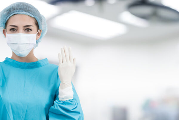 Surgeon woman in operating room